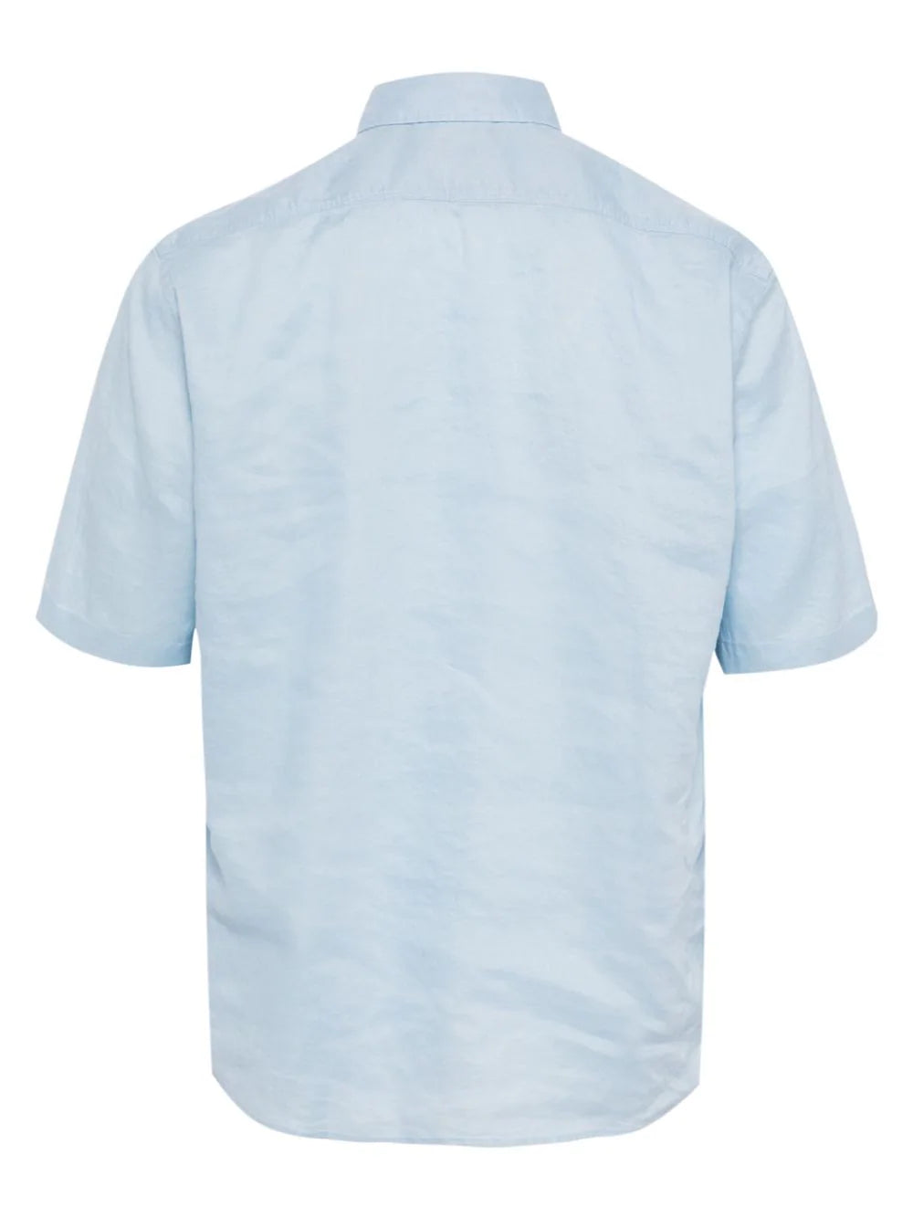 BOSS  classic-colar linen-blend shirt