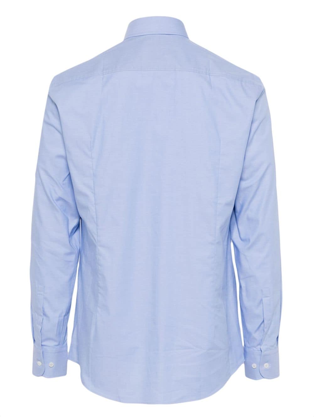 BOSS classic-collar cotton-blend shirt