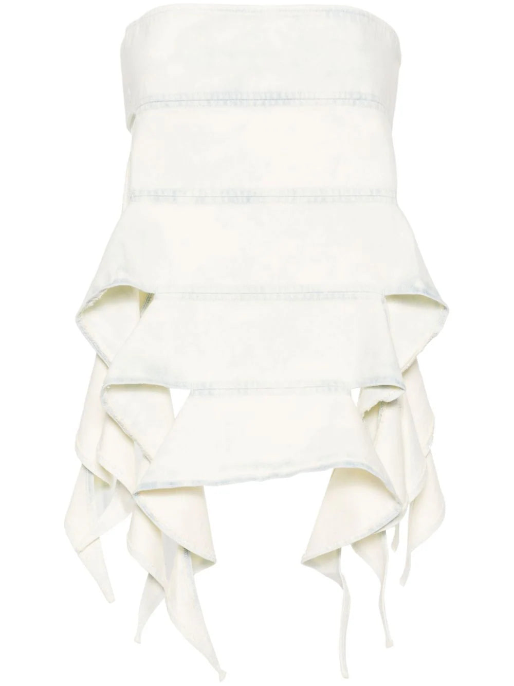 Y/Project  bandeau-style denim top