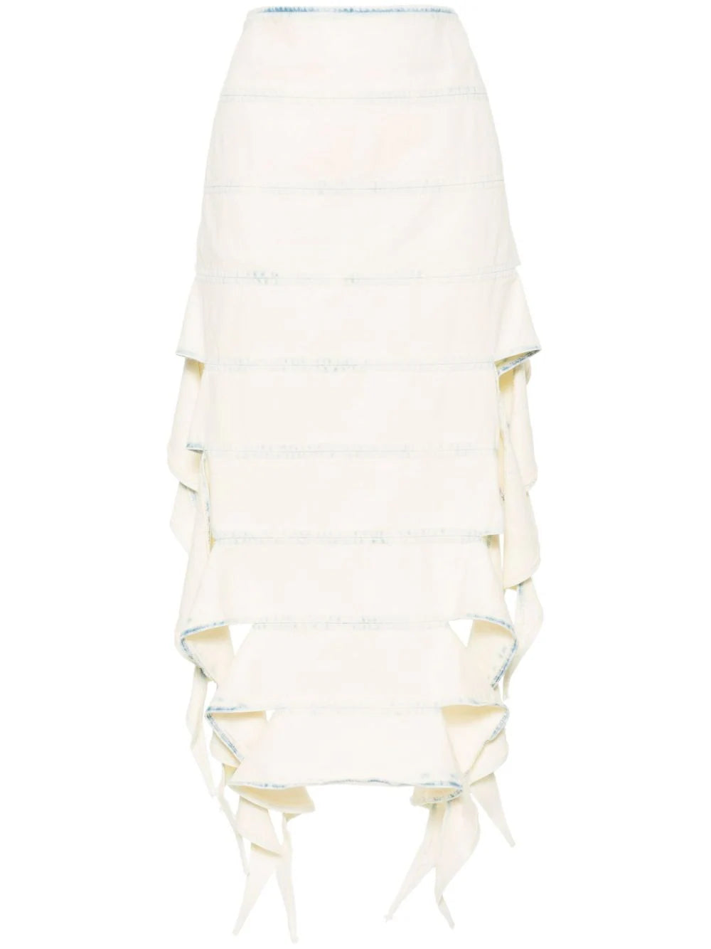 Y/Project  denim midi skirt