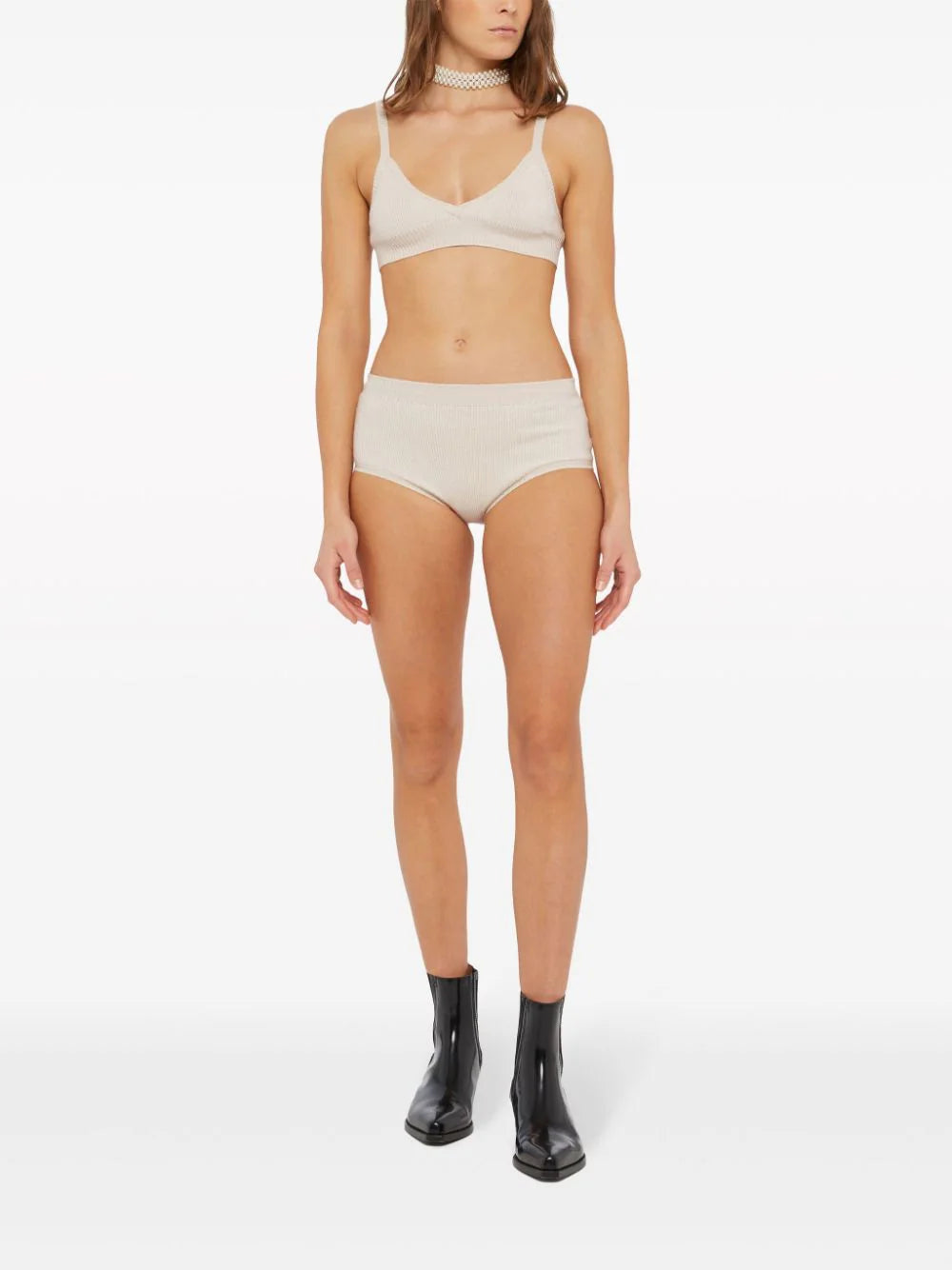 Alanui  knitted cashmere bralette