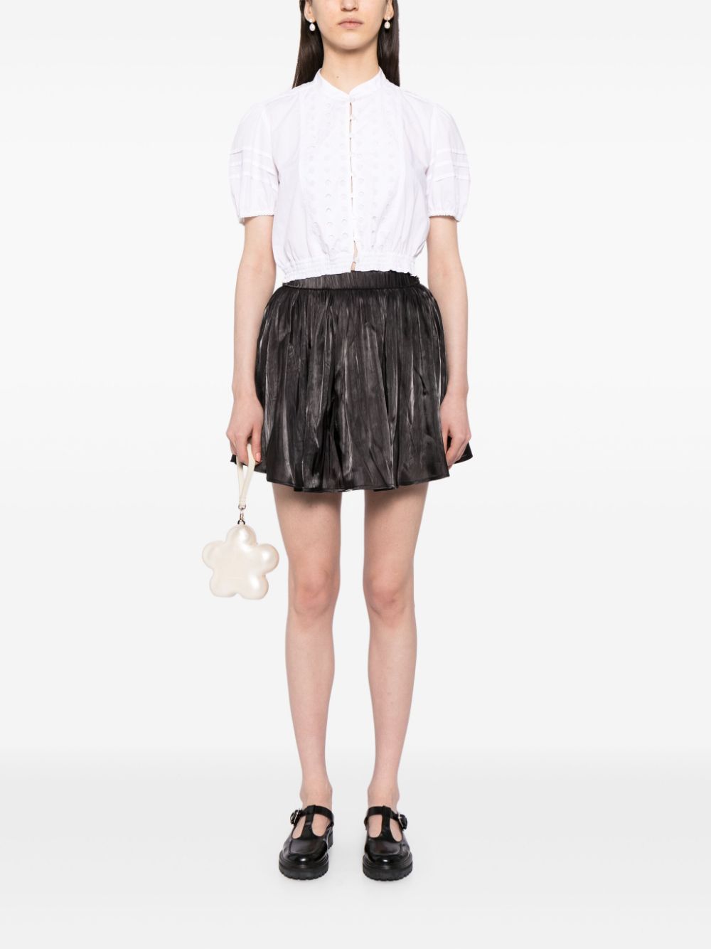 b+ab  flared ruffled skirt