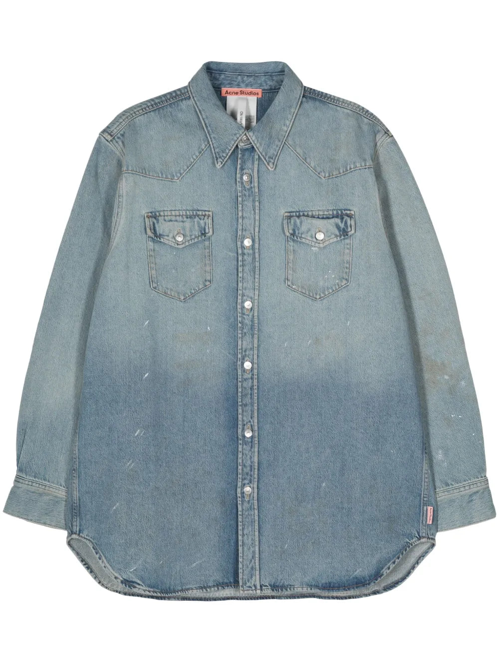 Acne Studios  paint-splatter denim shirt