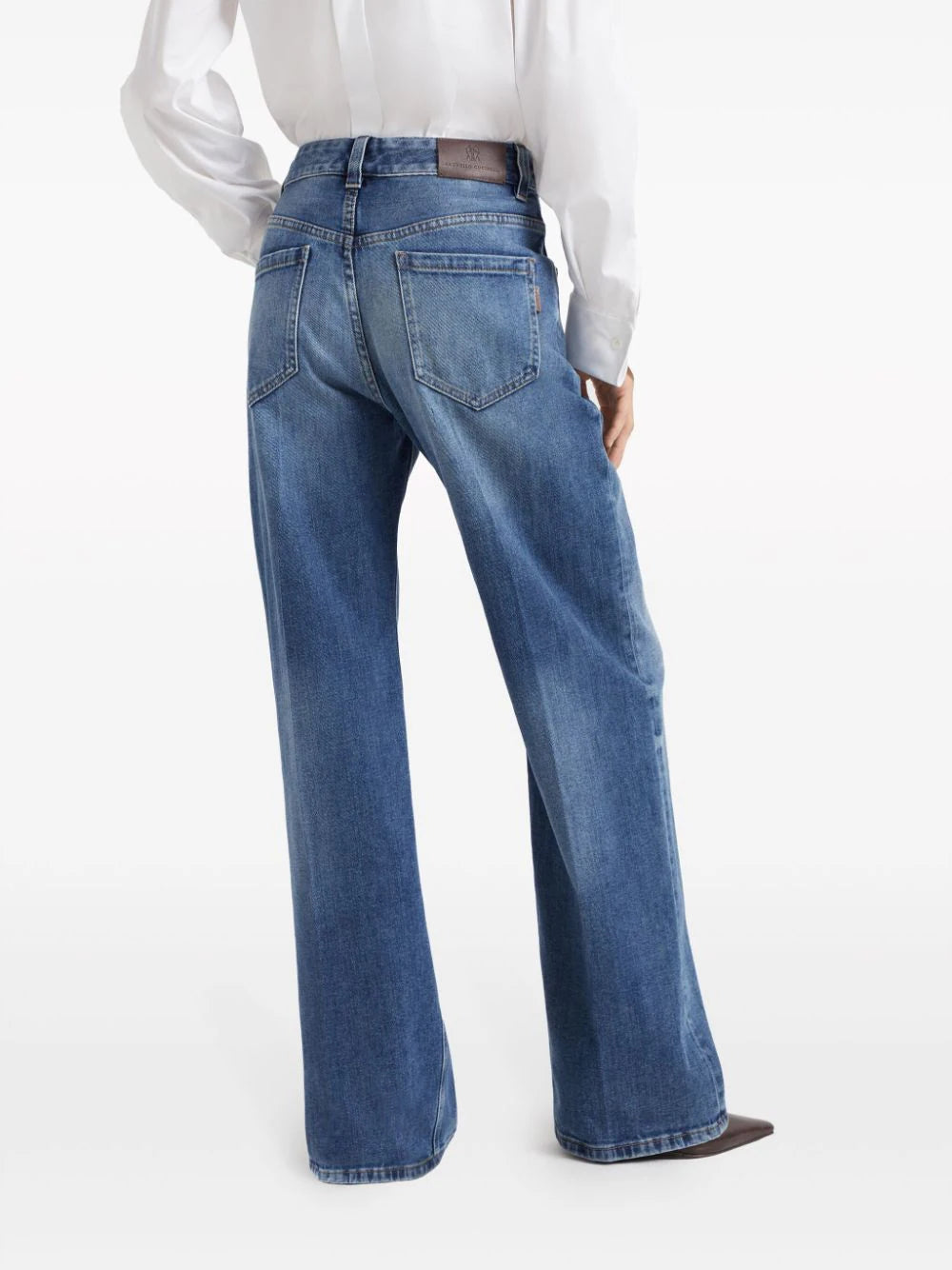 Brunello Cucinelli  high-rise straight-leg jeans