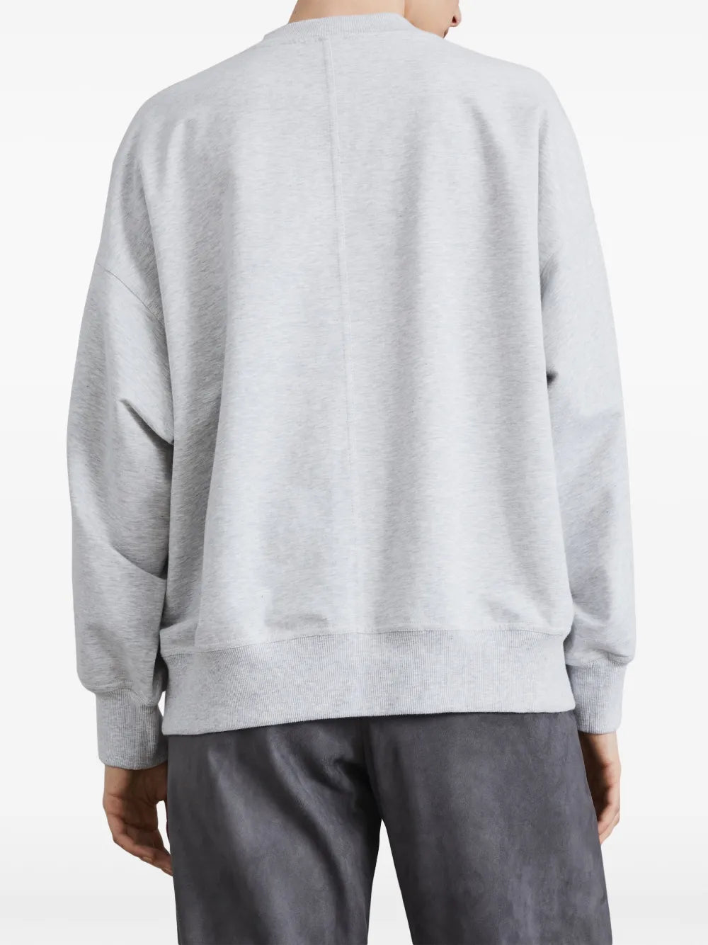 Brunello Cucinelli  bead-embellished stretch-cotton sweatshirt