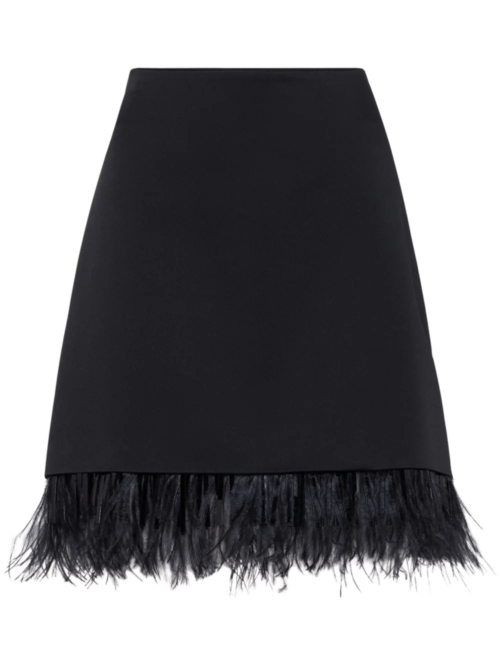 Brunello Cucinelli  feather-trimmed miniskirt