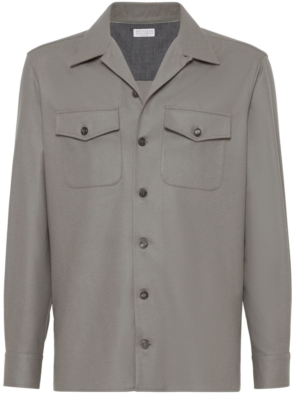Brunello Cucinelli  camp-collar long-sleeve shirt