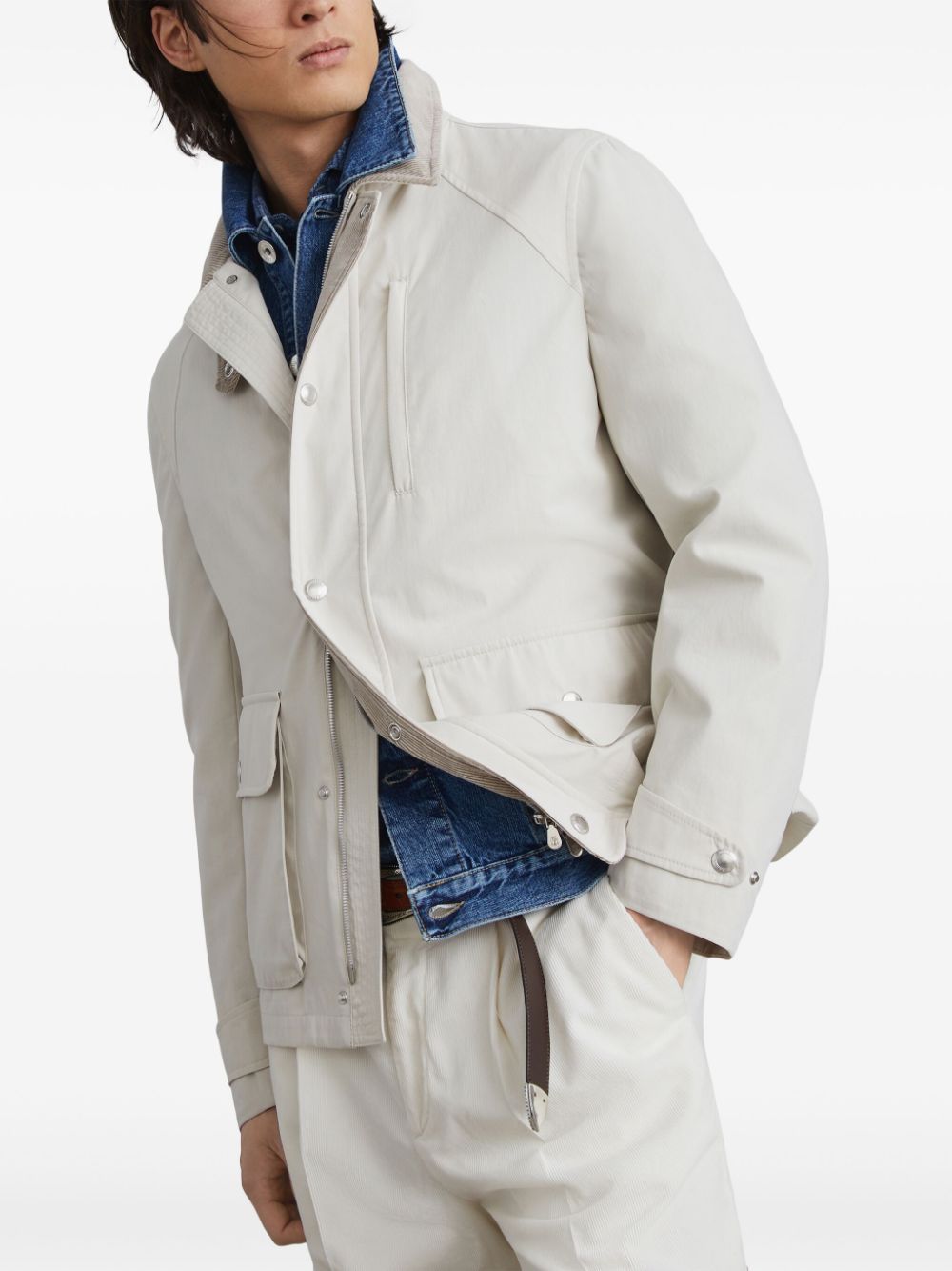 Brunello Cucinelli  water-resistant shirt jacket