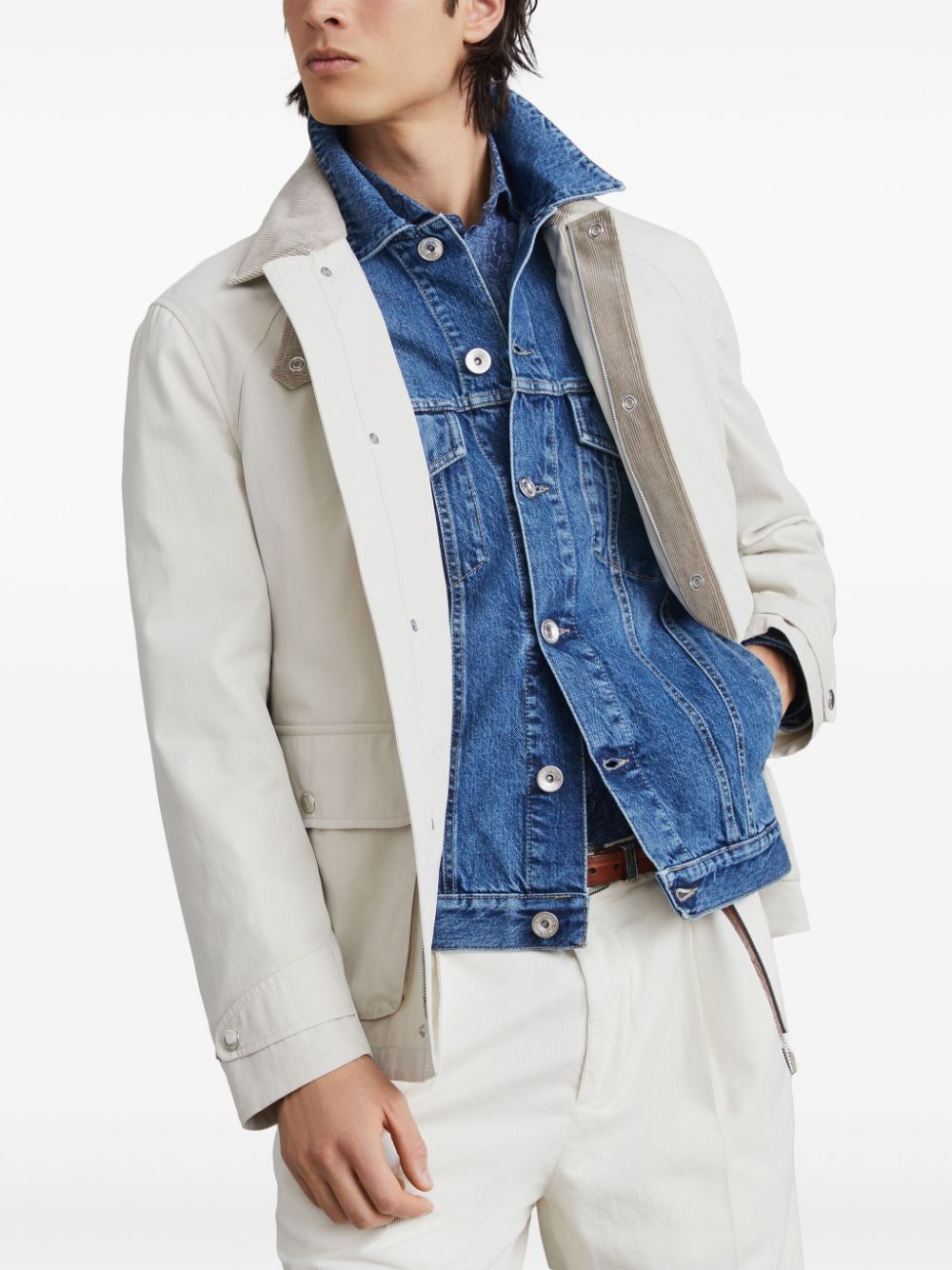 Brunello Cucinelli  water-resistant shirt jacket
