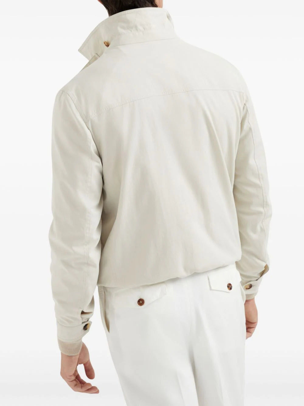 Brunello Cucinelli  spread-collar zipped jacket