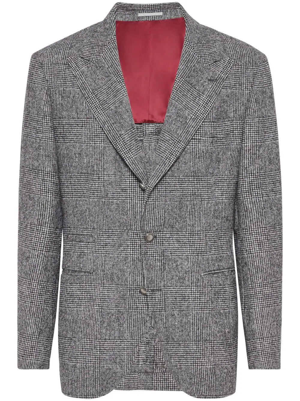 Brunello Cucinelli  single-breasted checked blazer