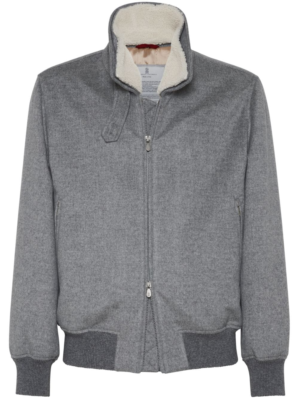 Brunello Cucinelli  mélange-effect cashmere jacket