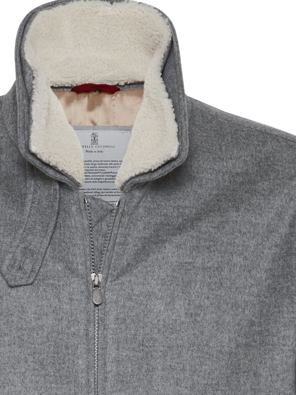 Brunello Cucinelli  mélange-effect cashmere jacket