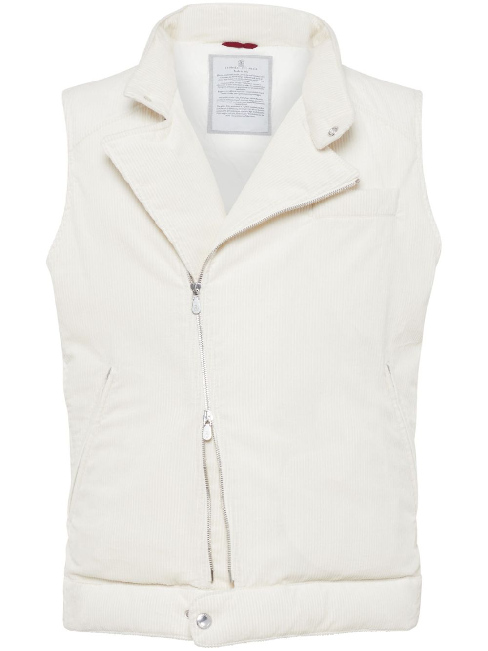 Brunello Cucinelli  padded corduroy down vest