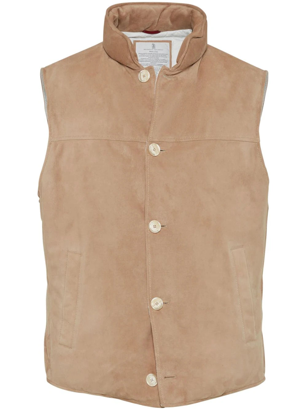 Brunello Cucinelli  padded leather gilet