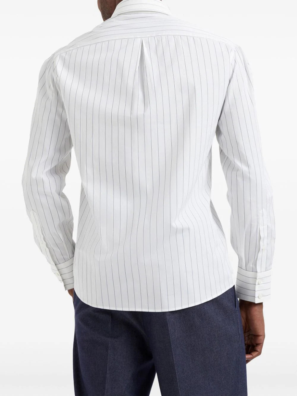 Brunello Cucinelli  stripe-printed cotton shirt