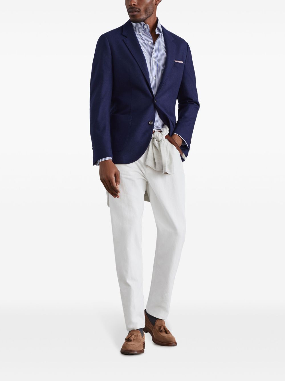Brunello Cucinelli  striped cotton shirt
