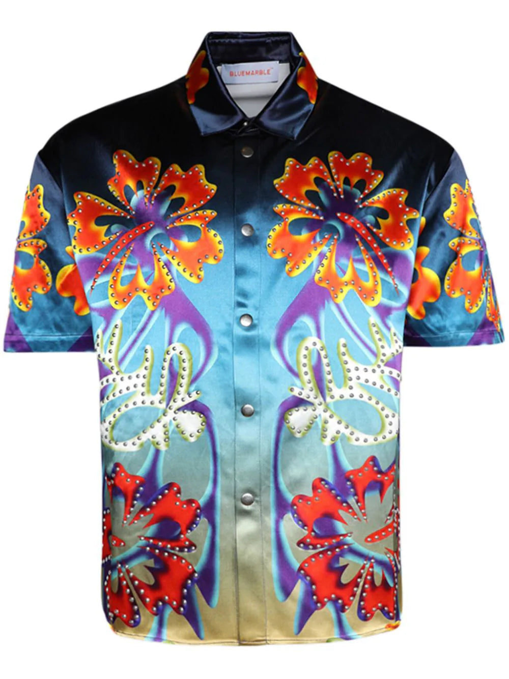BLUEMARBLE  Hibiscus floral-print shirt