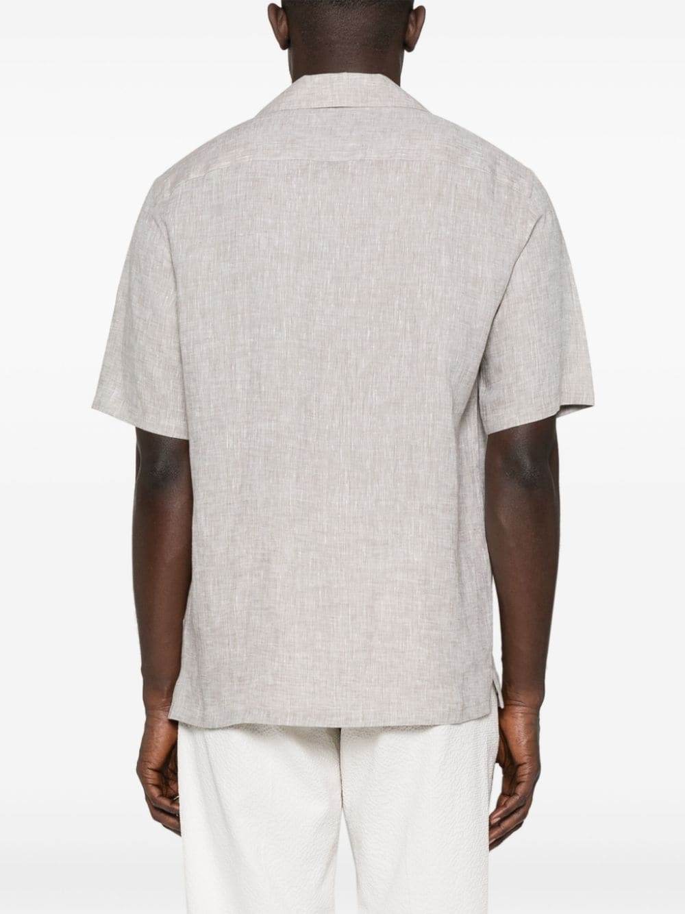Zegna short-sleeve linen shirt