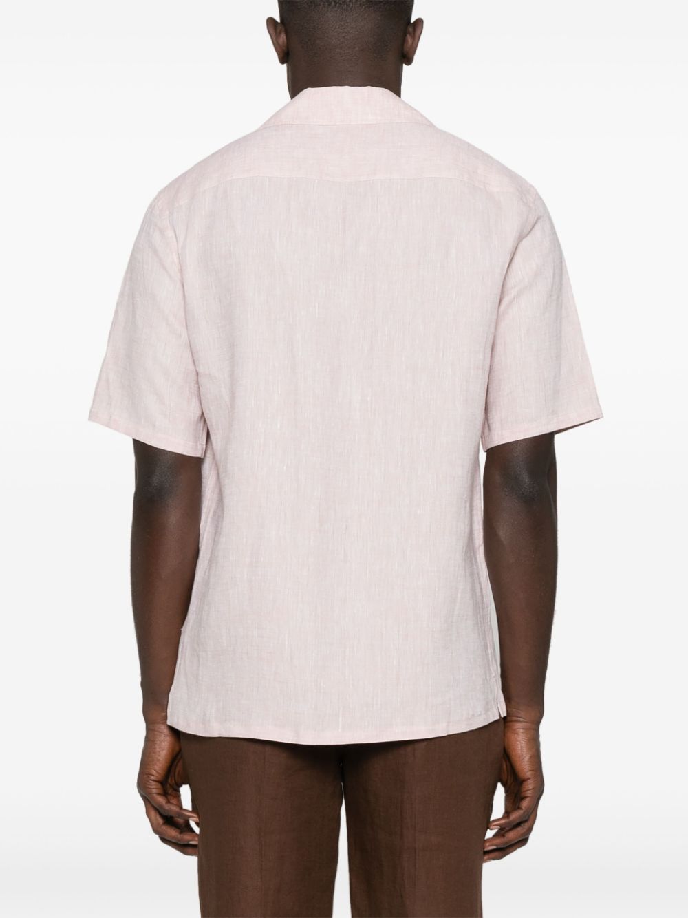 Zegna  short-sleeve linen shirt