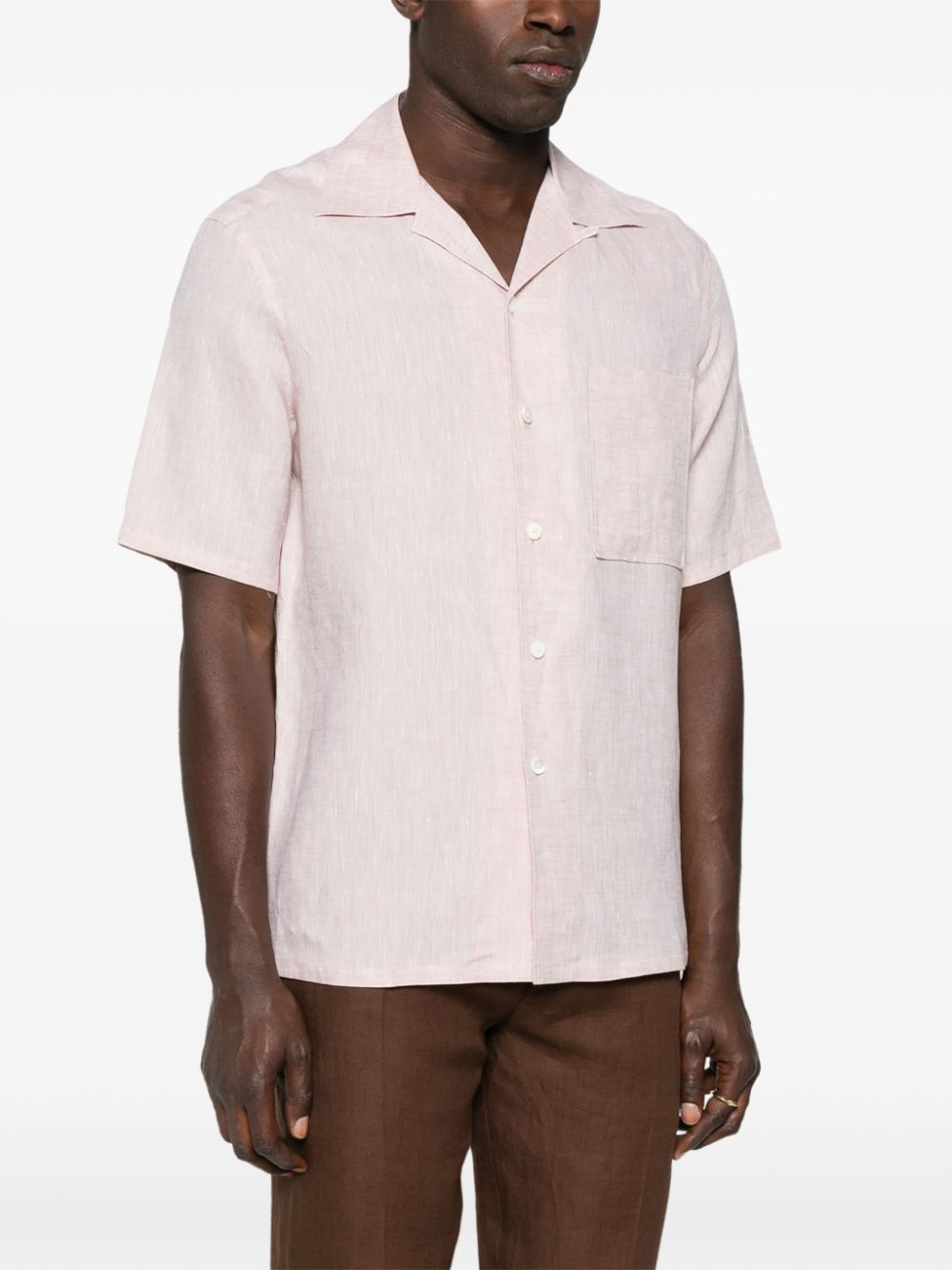 Zegna  short-sleeve linen shirt