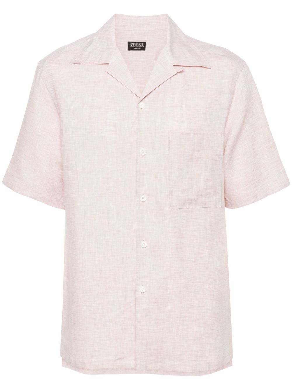Zegna  short-sleeve linen shirt