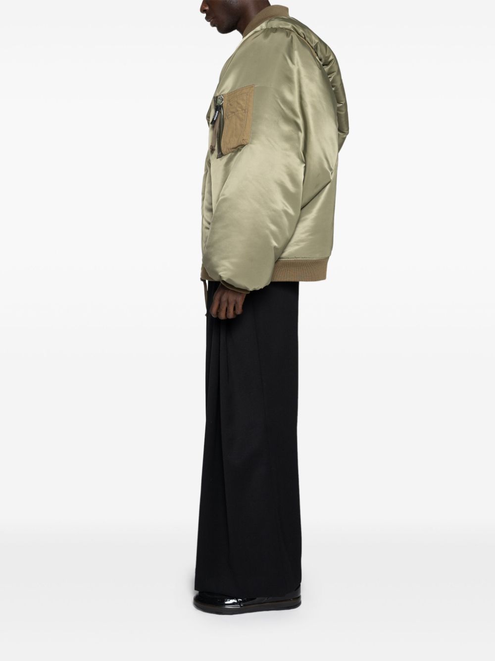 Yoshiokubo  satin-finish jacket