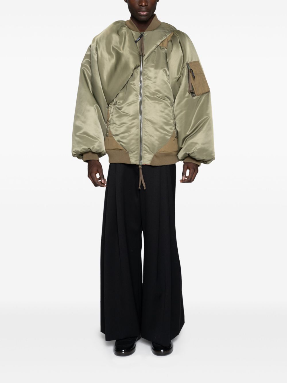 Yoshiokubo  satin-finish jacket