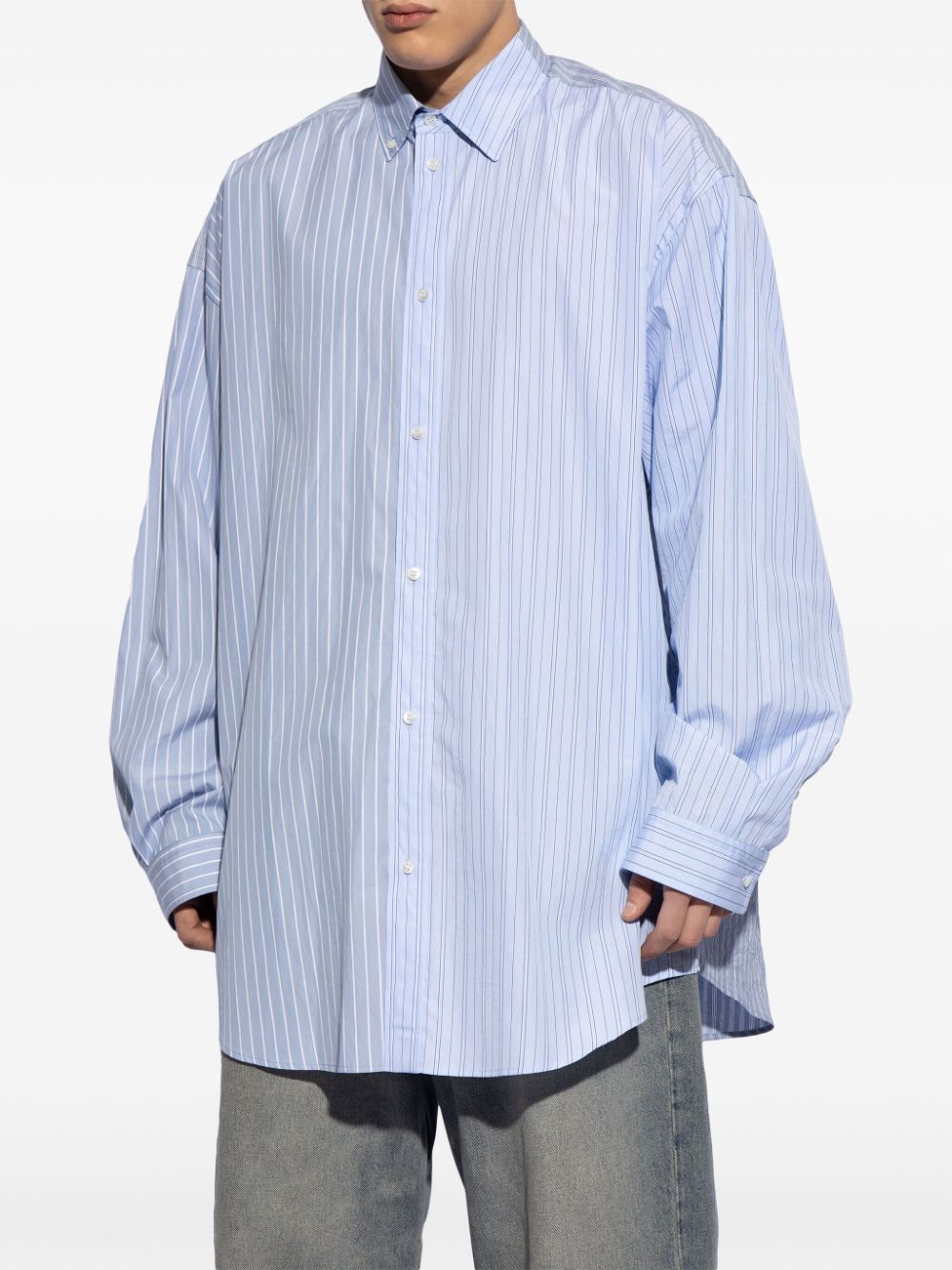 Balenciaga striped cotton shirt