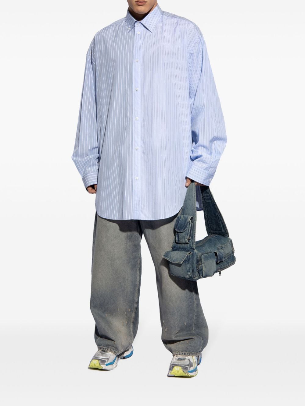 Balenciaga striped cotton shirt