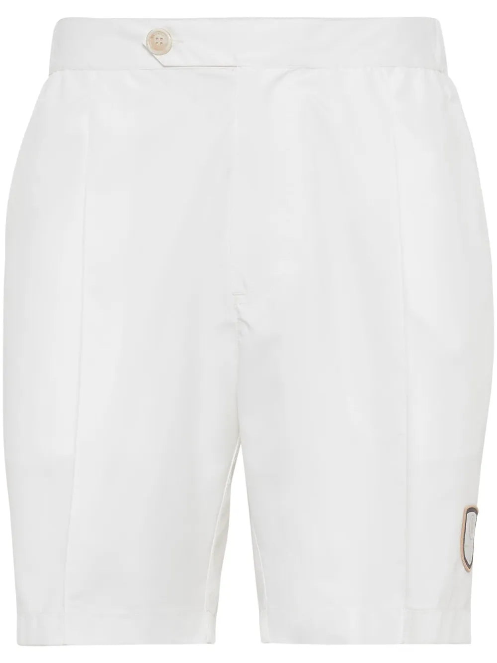 Brunello Cucinelli  logo patch bermuda shorts