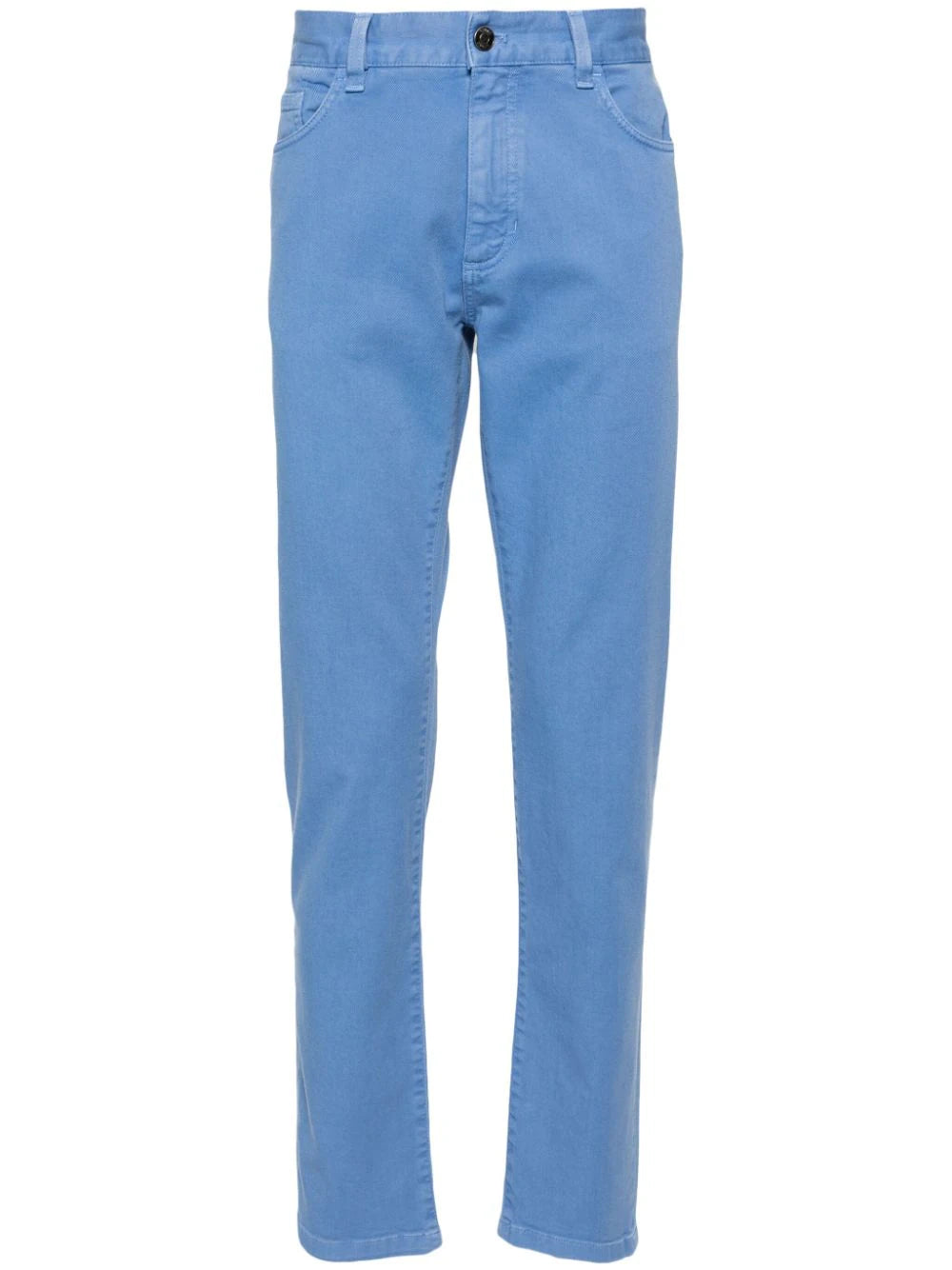 Zegna  garment-dyed slim-cut jeans
