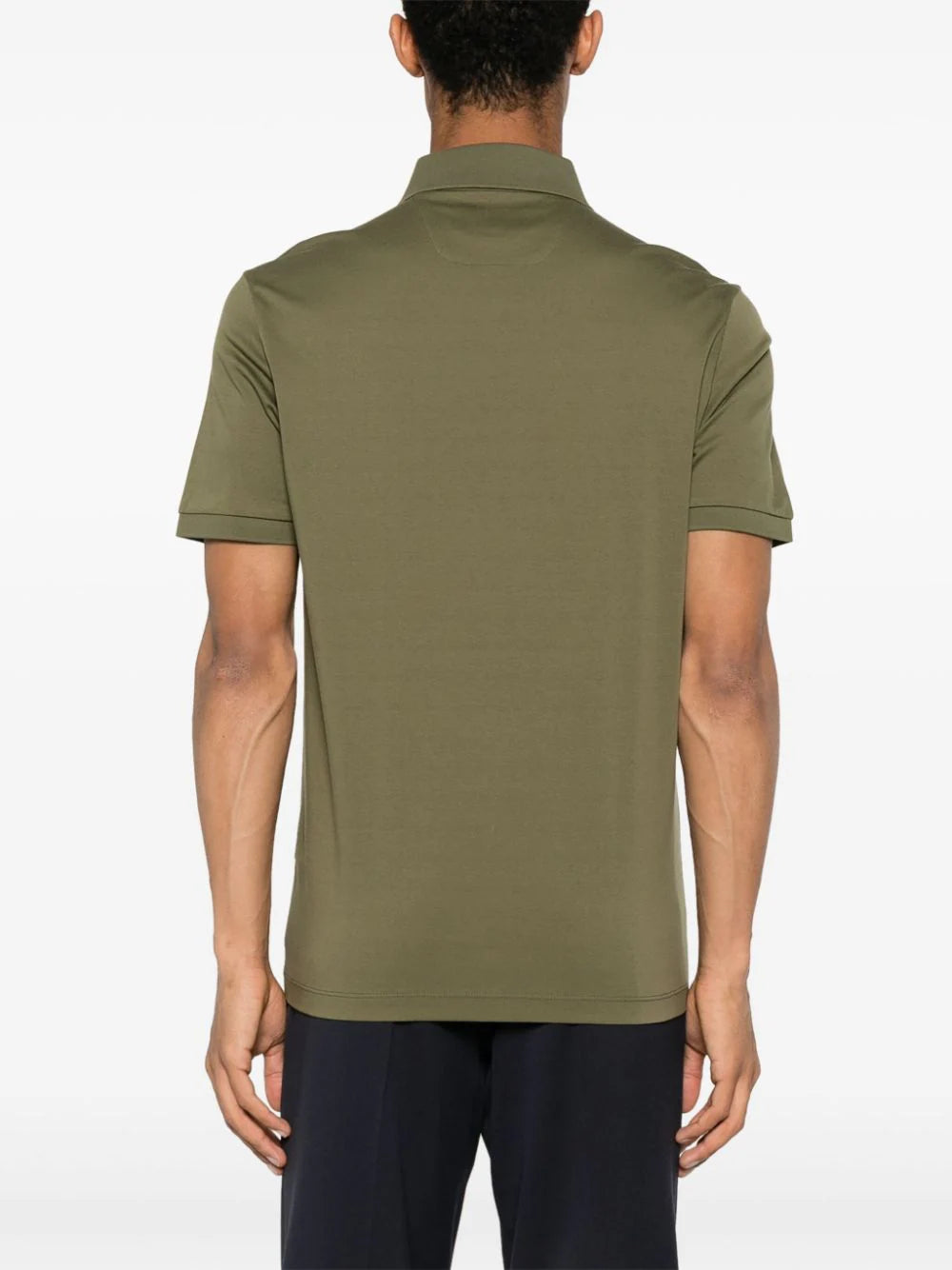 BOSS plain cotton polo shirt