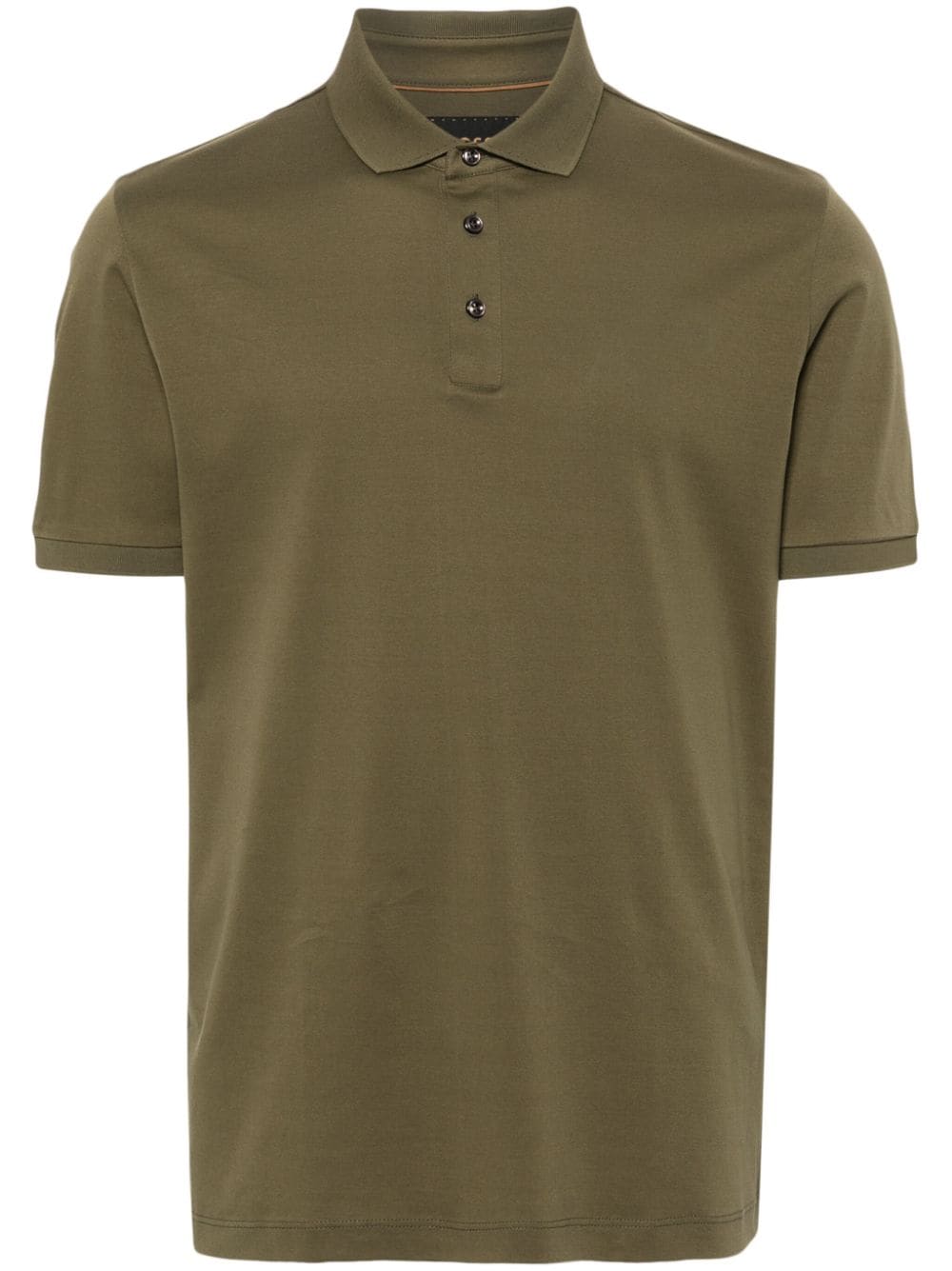 BOSS  plain cotton polo shirt
