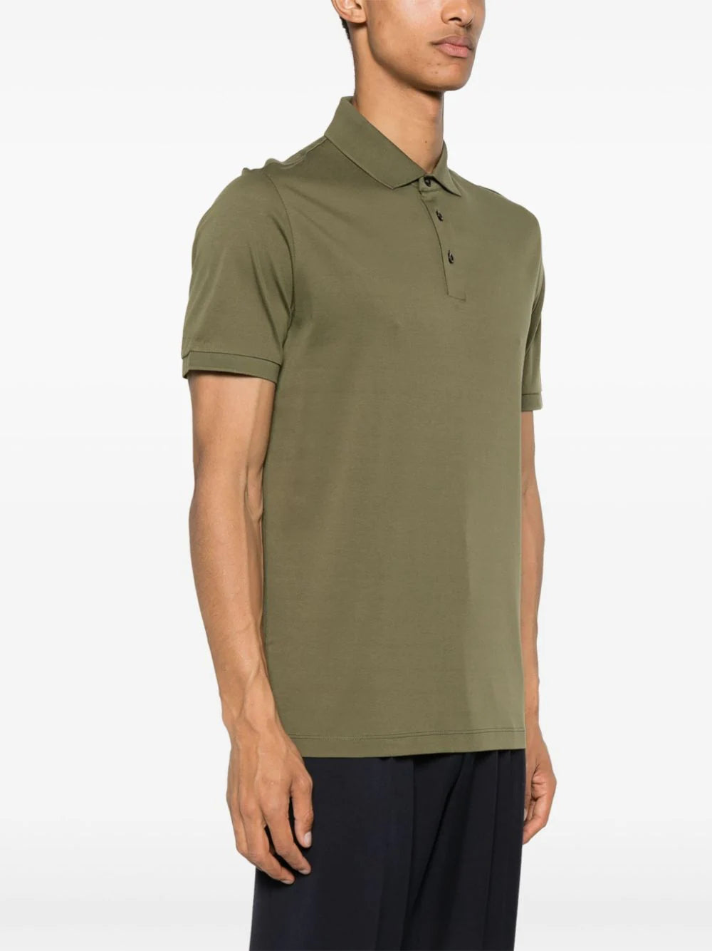 BOSS plain cotton polo shirt