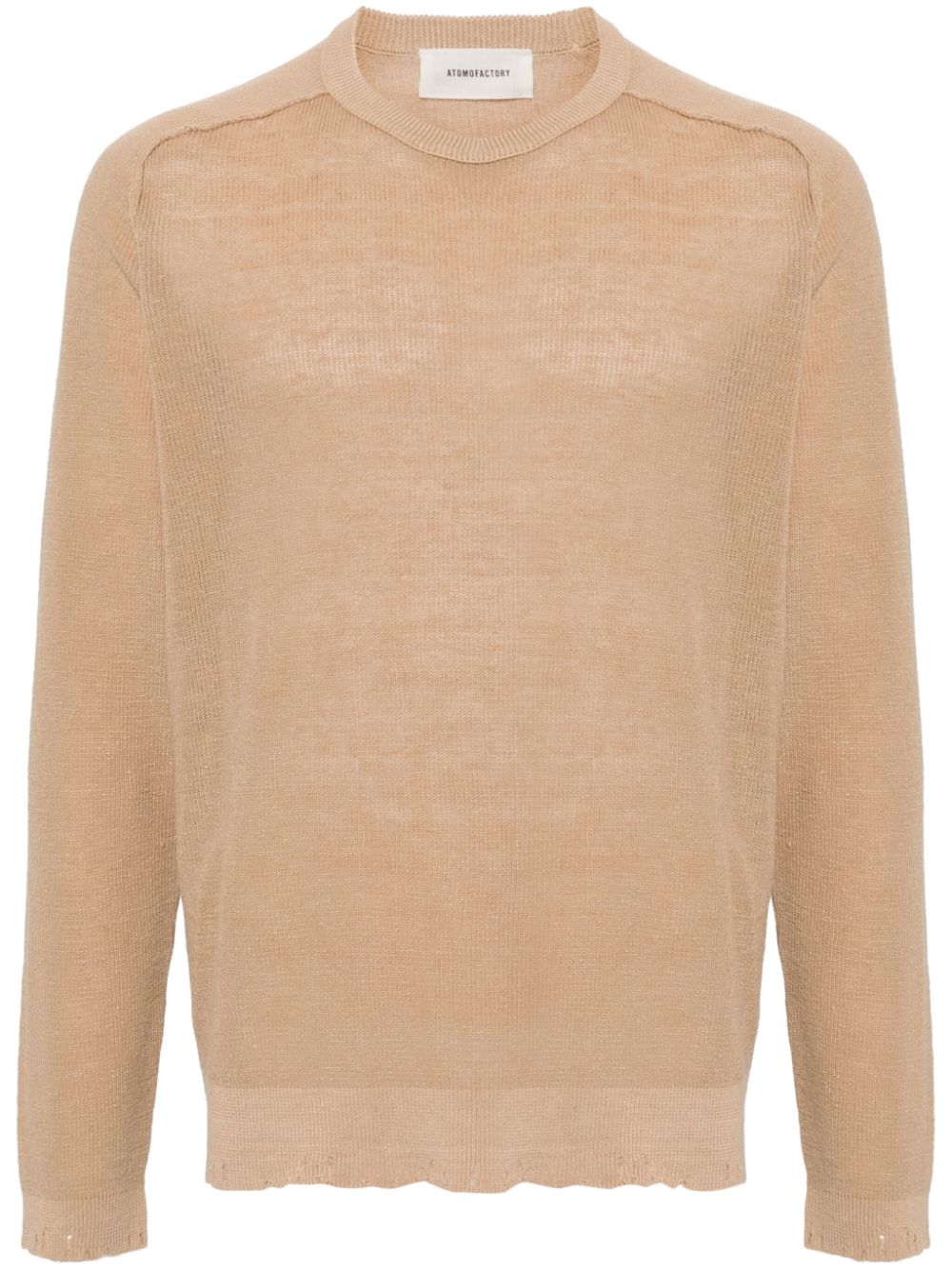 atomo factory distressed-effect sweater