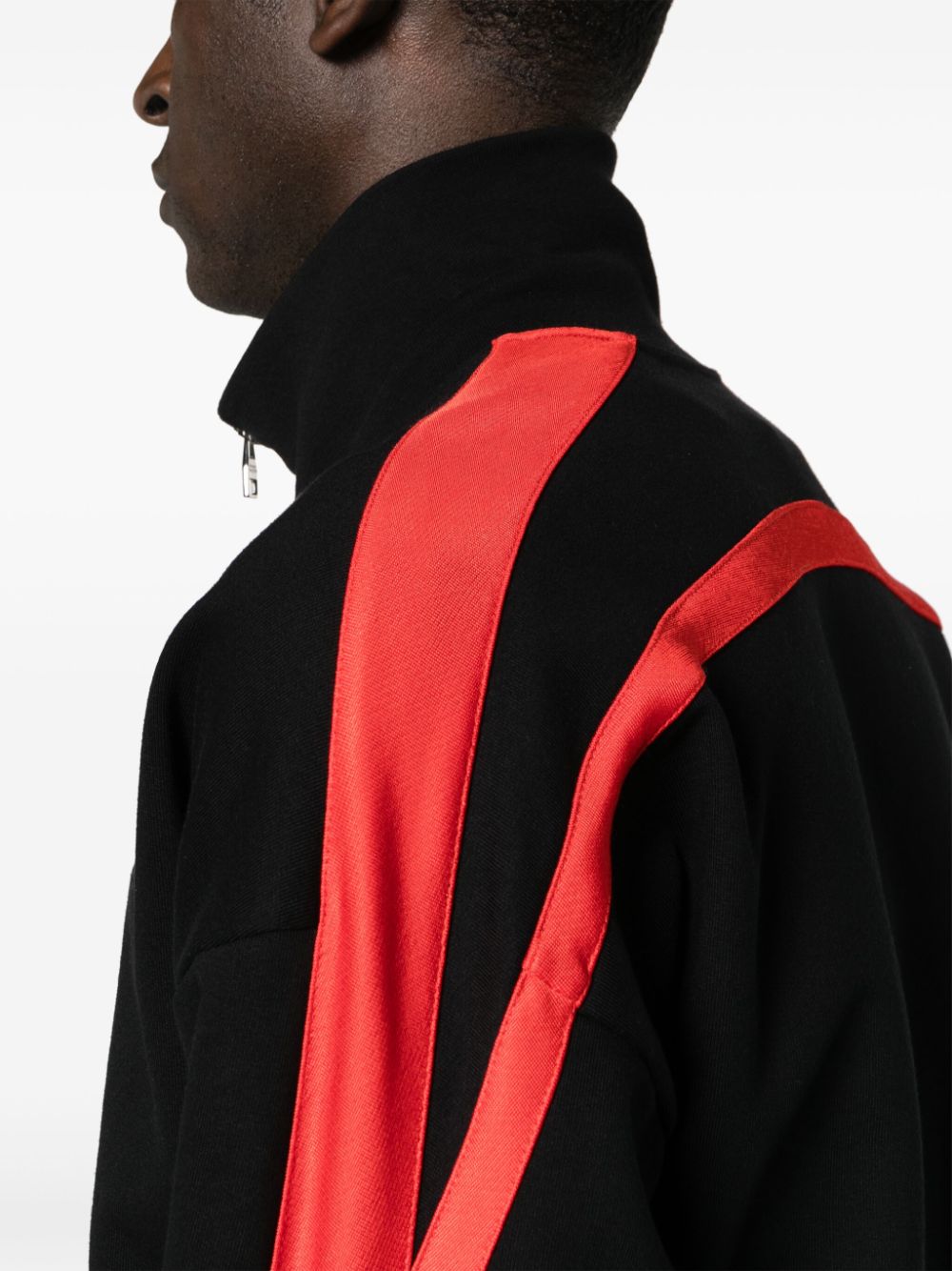 Alexander McQueen striped zip-up jacket