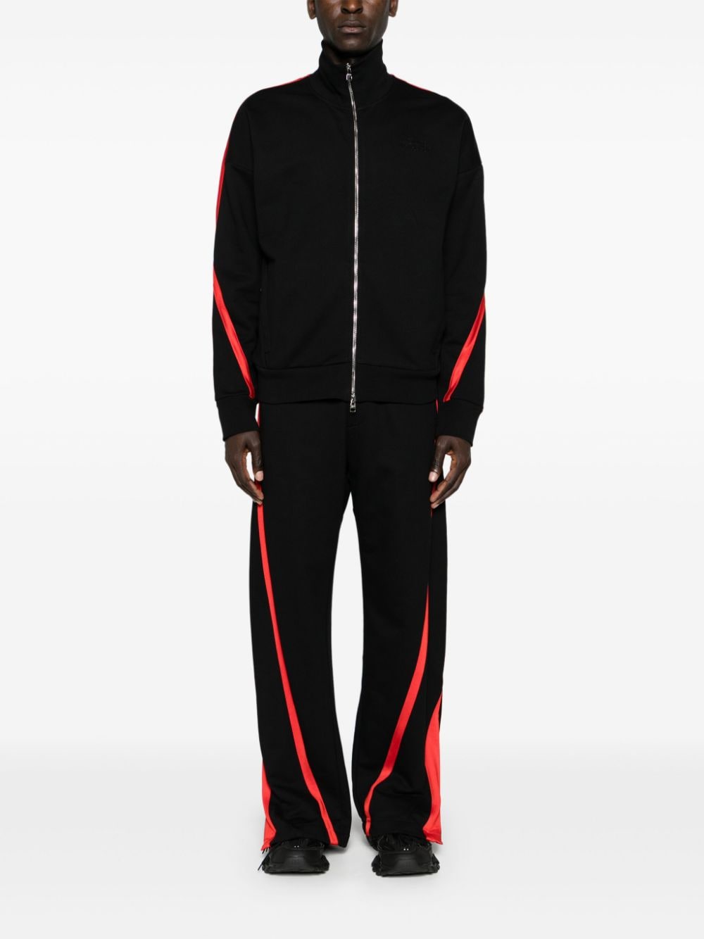 Alexander McQueen striped zip-up jacket
