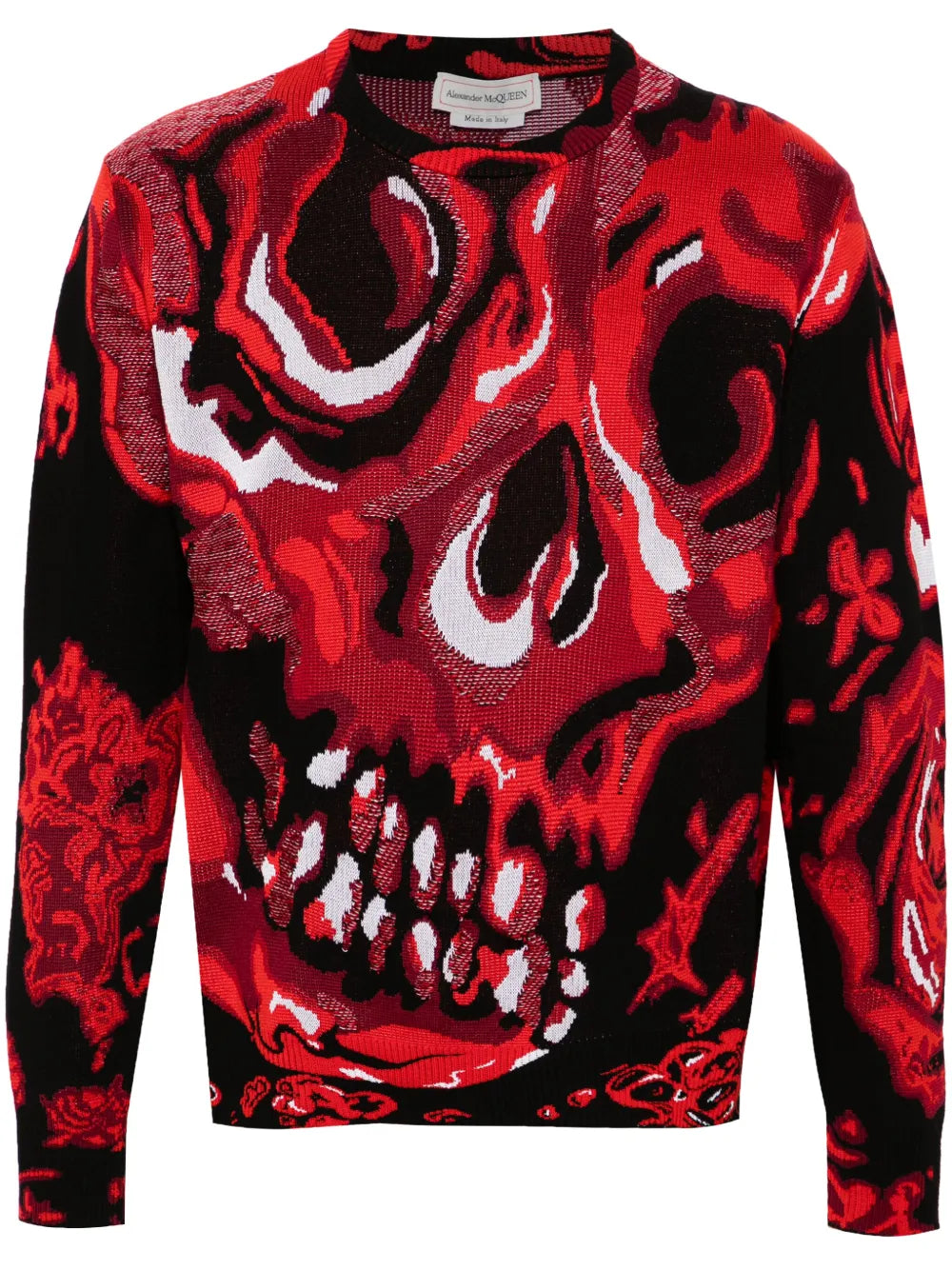 Alexander McQueen  Wax Flower Skull sweater