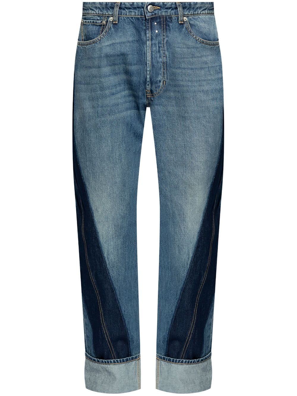 Alexander McQueen  Twisted straight-leg jeans