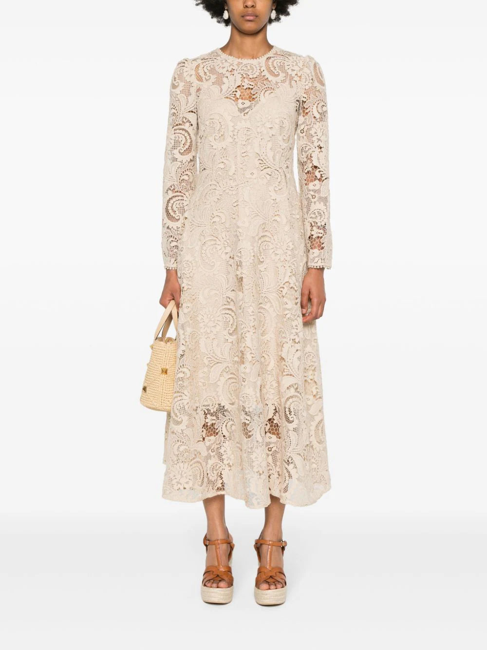 ZIMMERMANN  Waverly lace midi dress