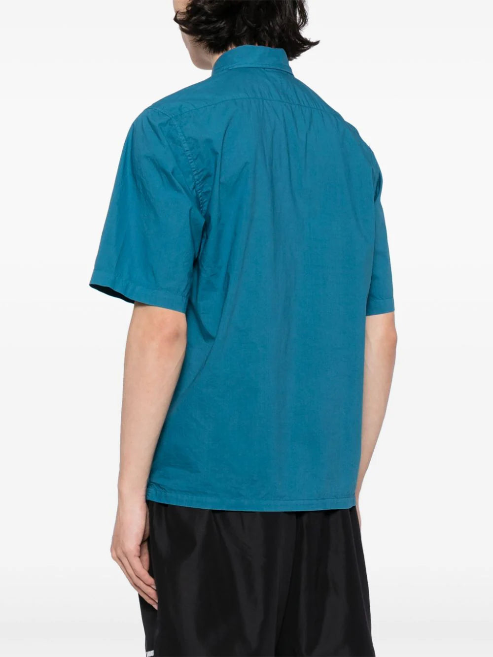 C.P. Company  logo-embroidered cotton sirt