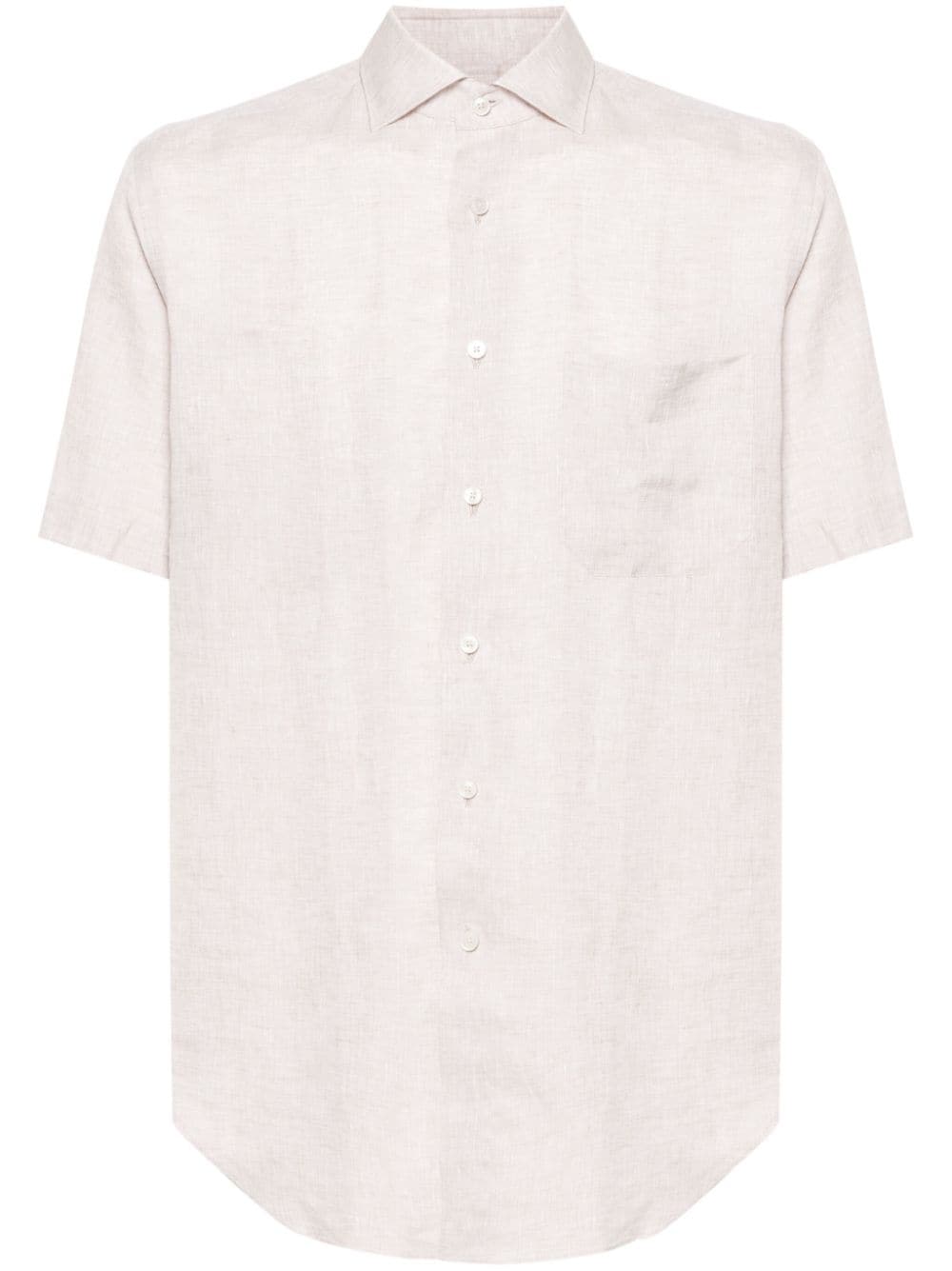 Xacus  short-sleeve linen shirt
