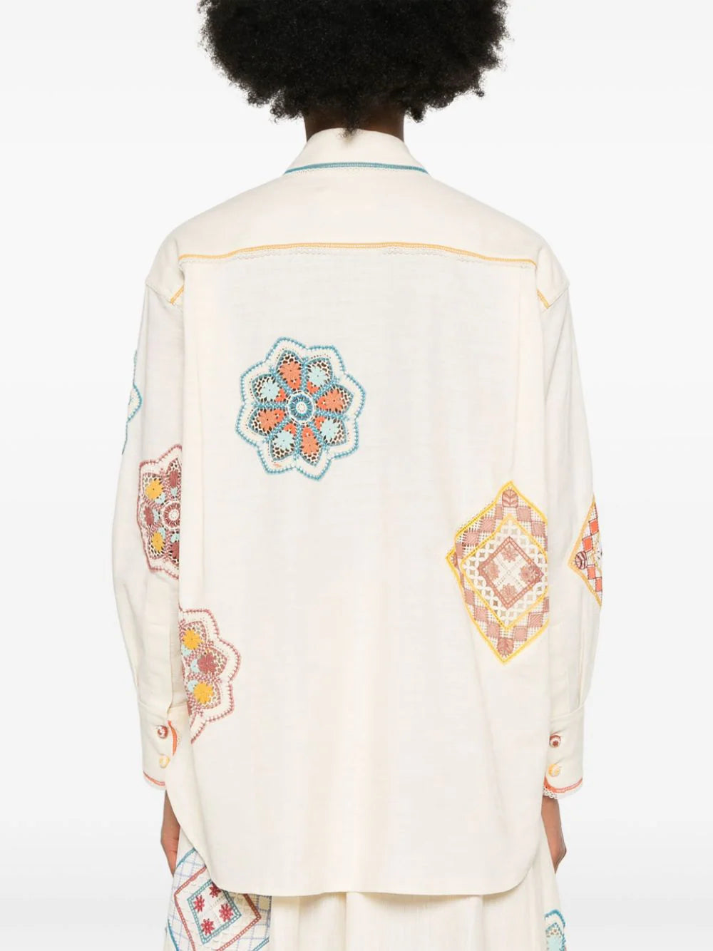 ZIMMERMANN  Ottie crochet-trim shirt