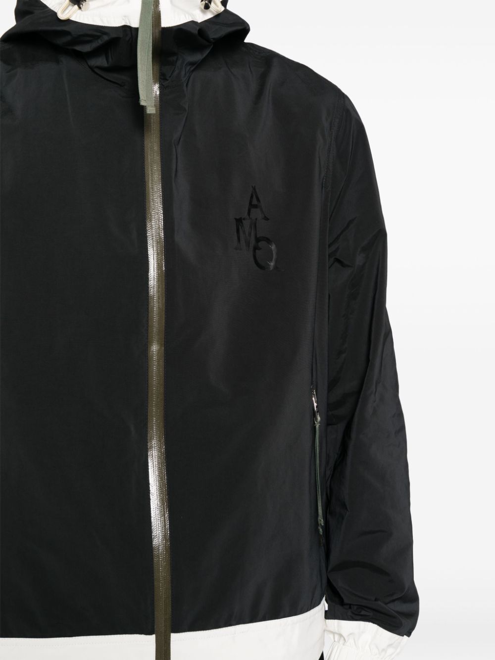Alexander McQueen high-neck zip-up hooded jacket