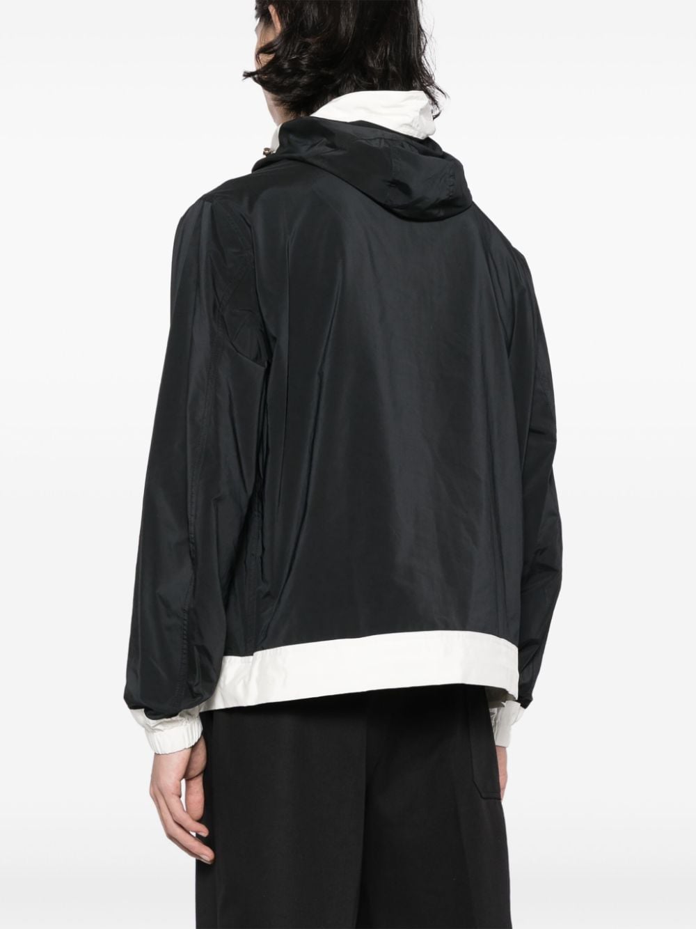 Alexander McQueen high-neck zip-up hooded jacket