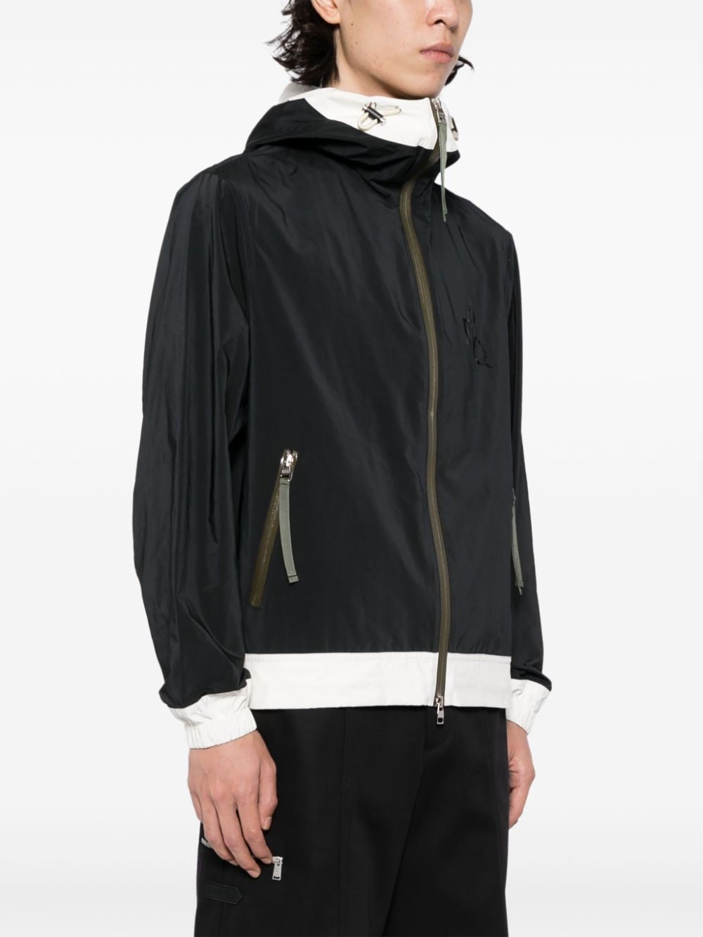 Alexander McQueen high-neck zip-up hooded jacket