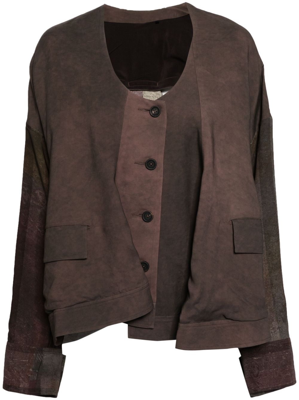 Ziggy Chen  cut-out panelled jacket