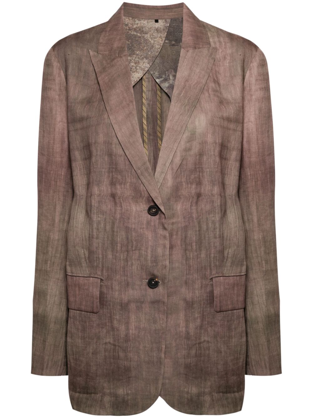 Ziggy Chen  faded-effect single-breasted blazer