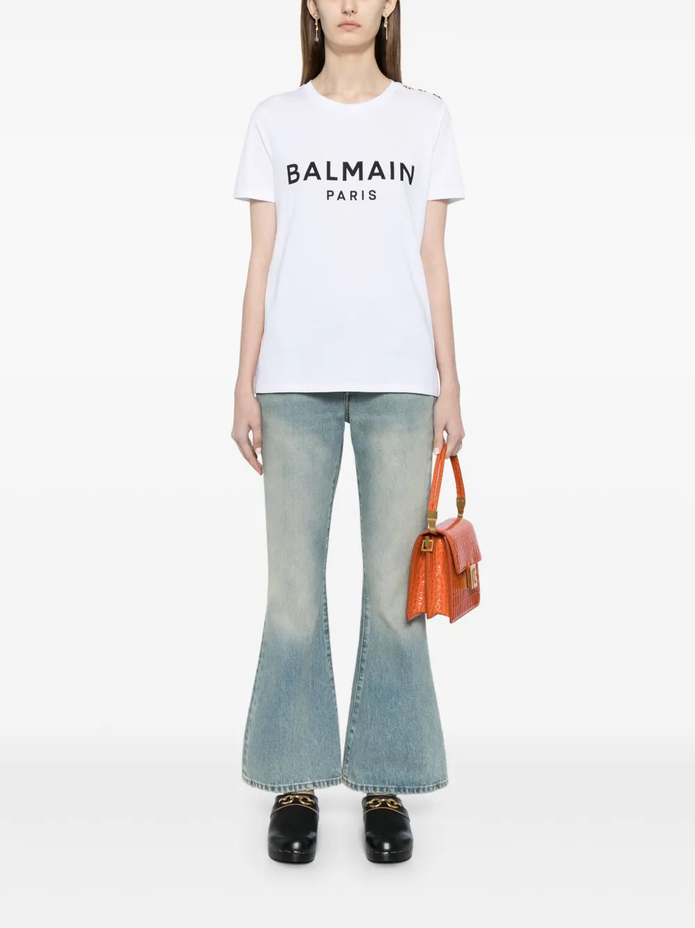 Balmain  logo-print cotton T-shirt